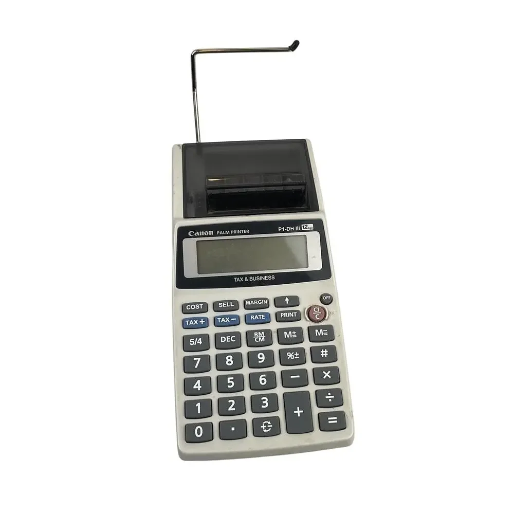Canon Palm Printer P1-DH III Calculator Adding Machine Tested And Working